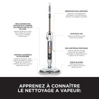 Balai nettoyeur automatique Shark avec jet de vapeur et rouleau auto-nettoyant