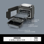 Pack Ninja Combi Multicuiseur, four et air fryer 12-en-1 avec casserole antiadhésive
