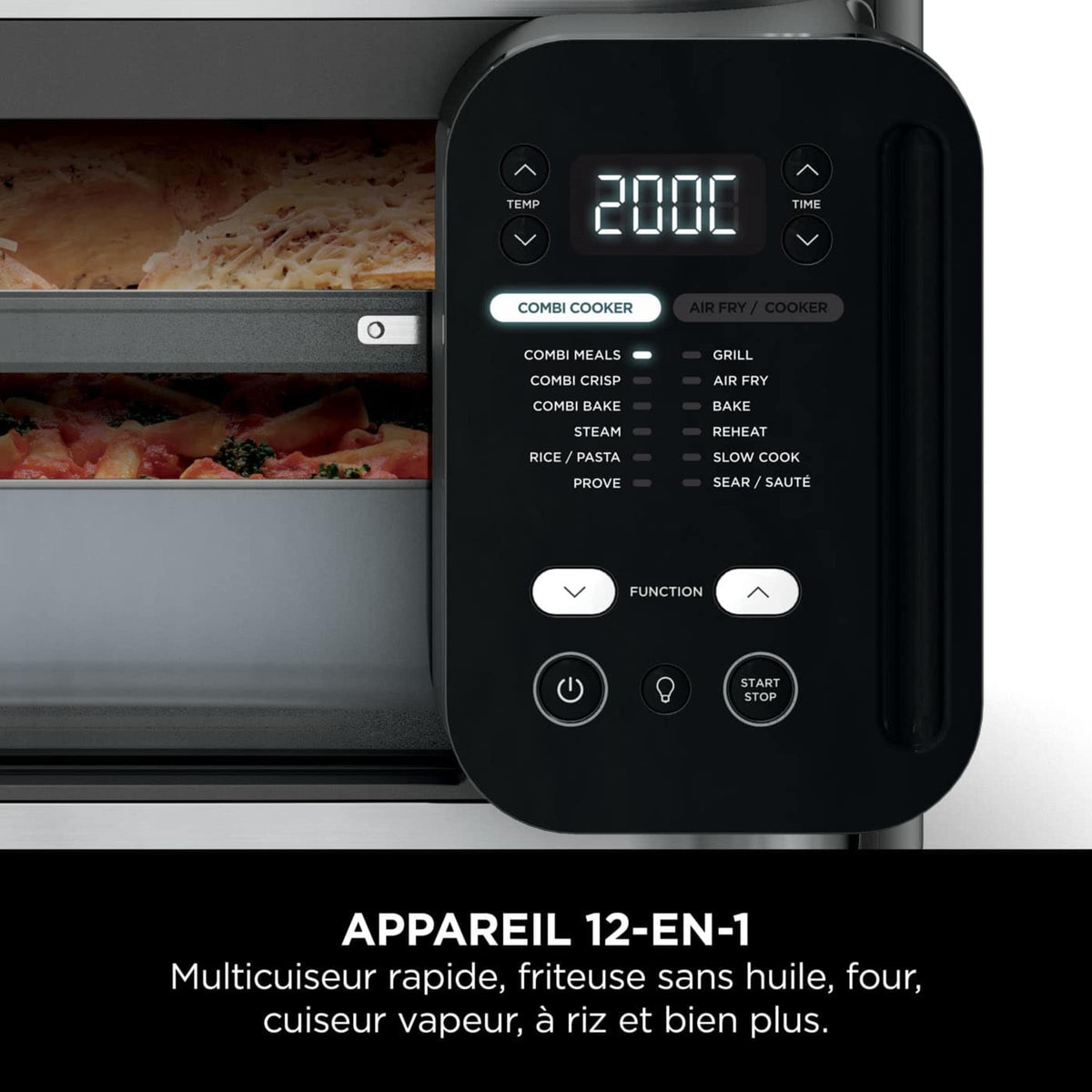 Pack Ninja Combi Multicuiseur, four et air fryer 12-en-1 avec casserole antiadhésive