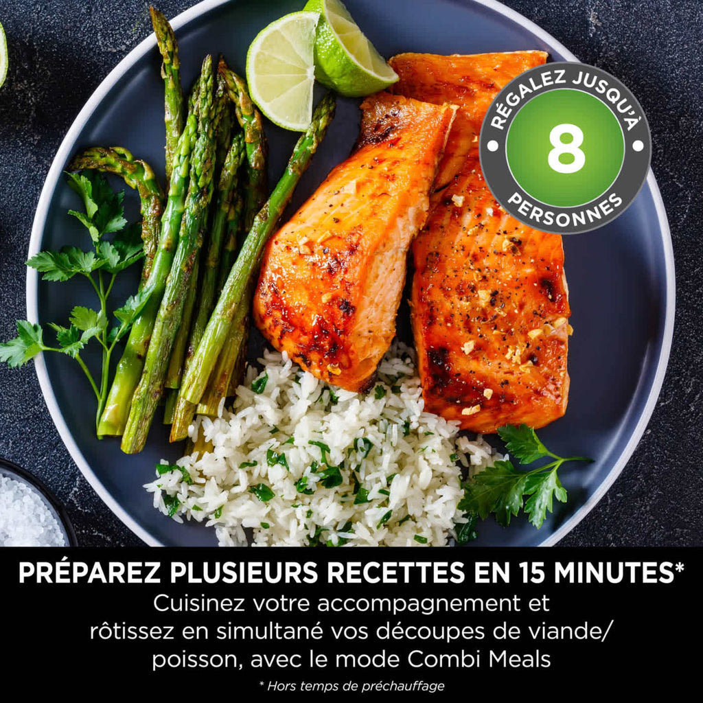 Pack Ninja Combi Multicuiseur, four et air fryer 12-en-1 avec casserole antiadhésive