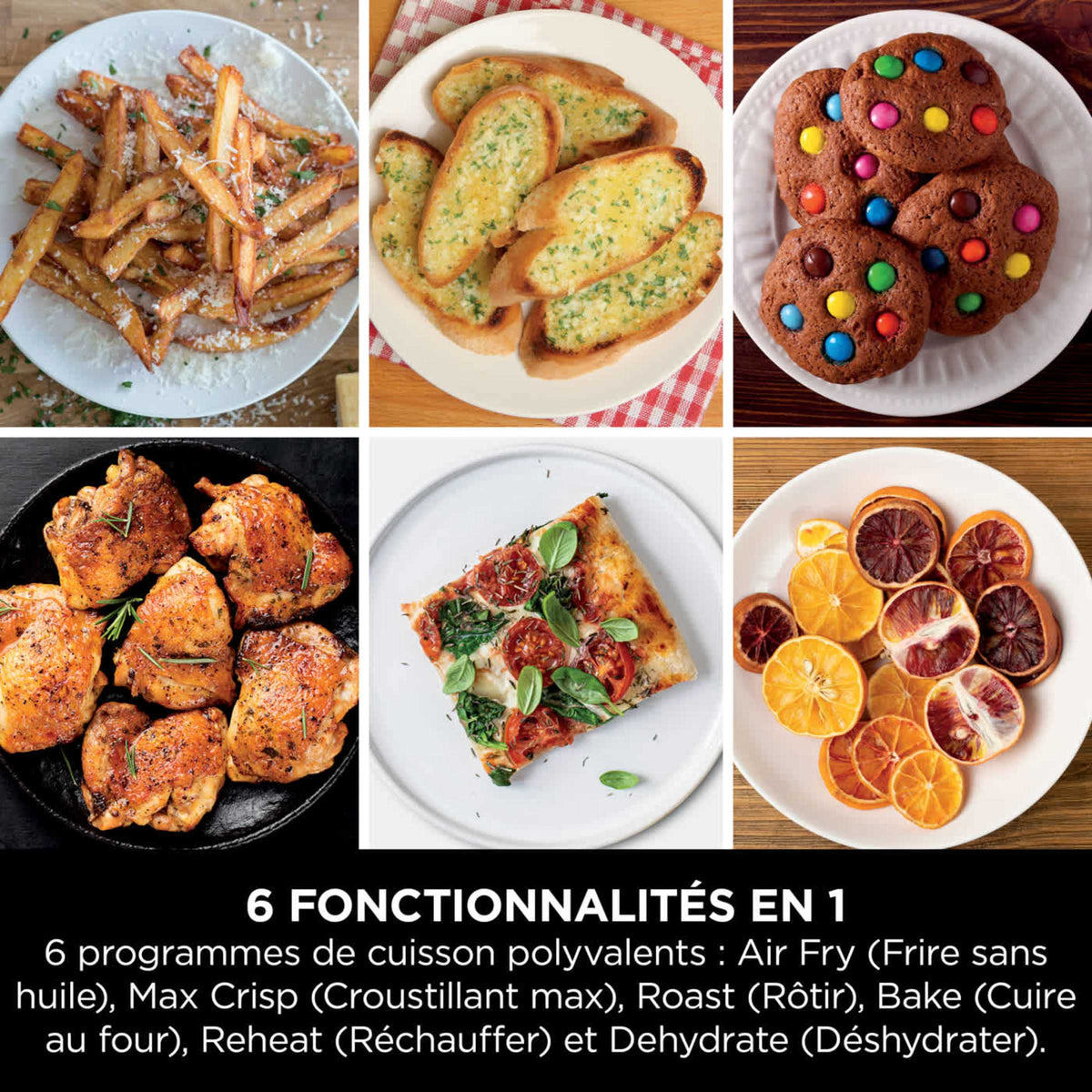 Air Fryer Ninja DoubleStack, verticale, 7.6L, 6-en-1, Noir