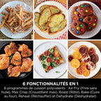 Air Fryer Ninja DoubleStack, verticale, 7.6L, 6-en-1, Noir
