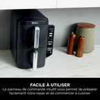 Air Fryer Ninja DoubleStack, verticale, 7.6L, 6-en-1, Noir