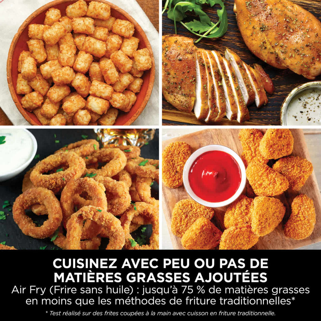 Air Fryer Ninja DoubleStack, verticale, 7.6L, 6-en-1, Noir