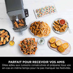 Air Fryer Ninja DoubleStack XL, verticale,  9.5L, 6-en-1, Gris