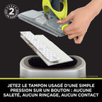 Balai laveur sans fil 2-en-1 Shark VacMop avec tampons jetables