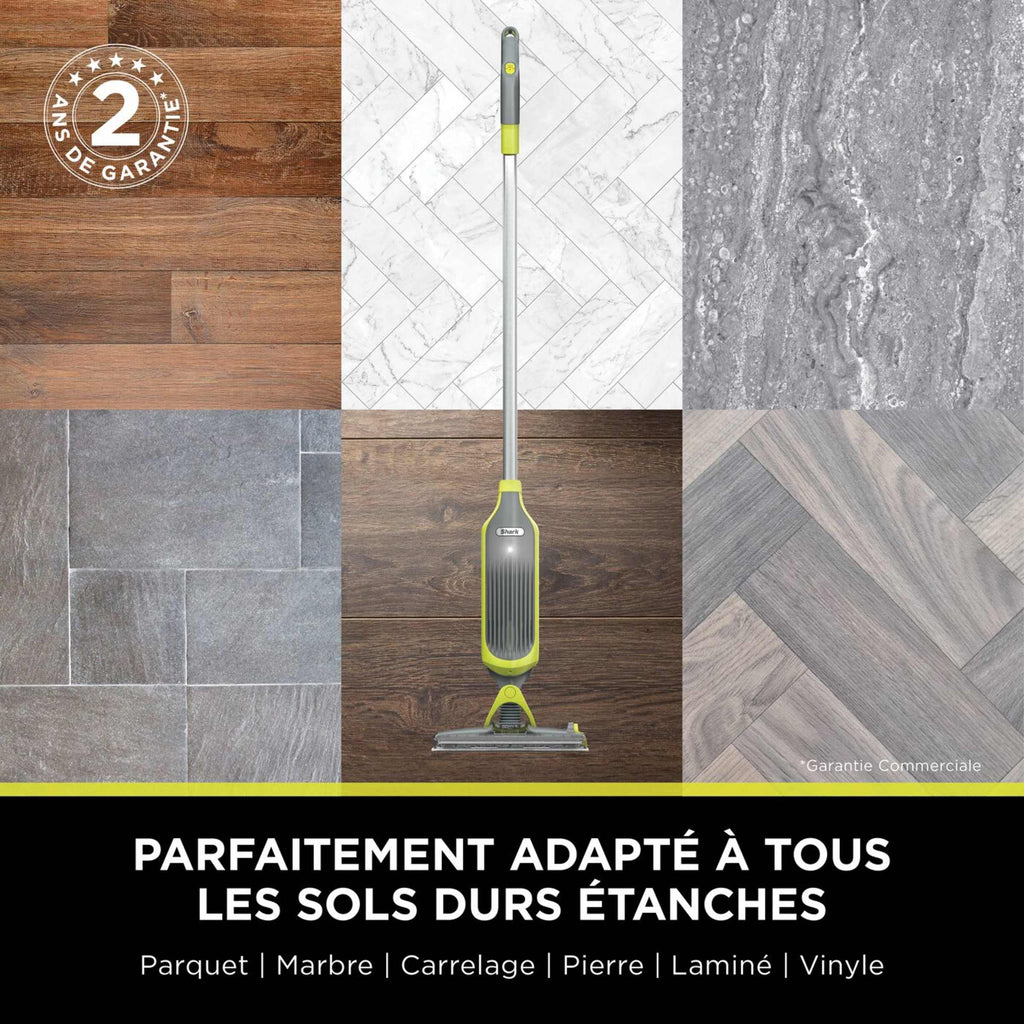 Balai laveur sans fil 2-en-1 Shark VacMop avec tampons jetables