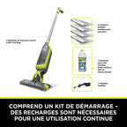 Balai laveur sans fil 2-en-1 Shark VacMop avec tampons jetables