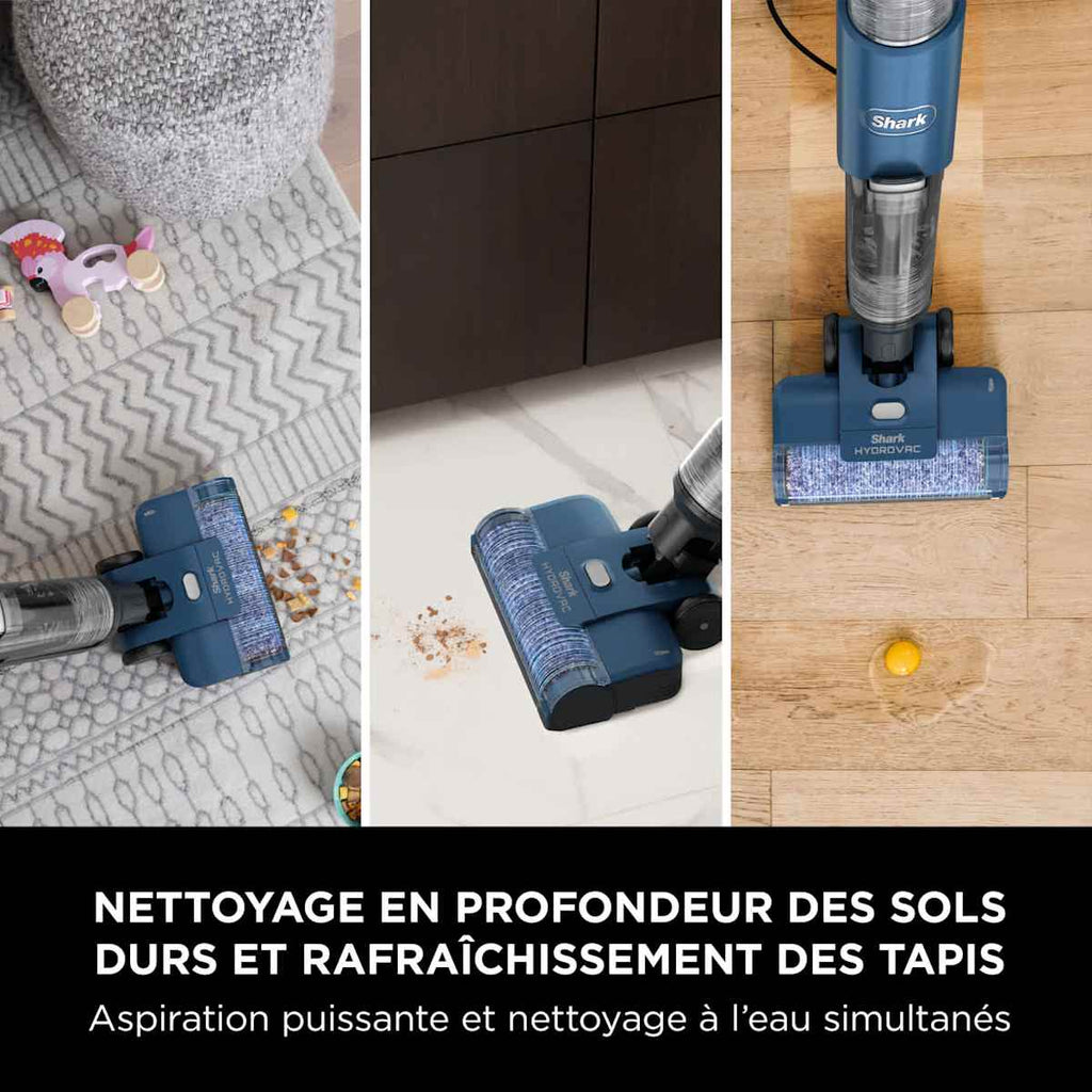 Aspirateur laveur filaire Shark HydroVac pour sols durs et moquettes