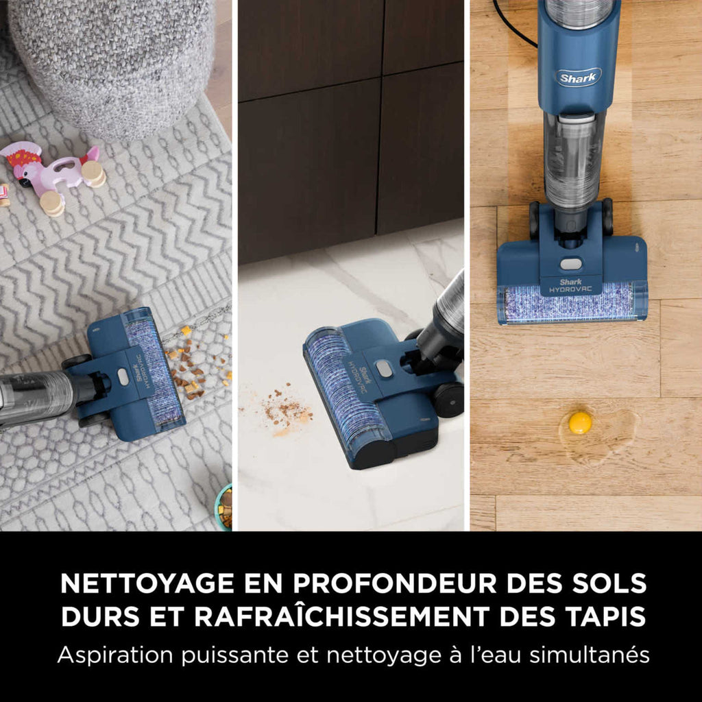 Aspirateur laveur filaire Shark HydroVac pour sols durs et moquettes