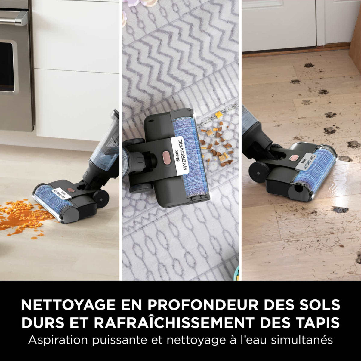 Aspirateur laveur sans fil Shark HydroVac pour sols durs et moquettes