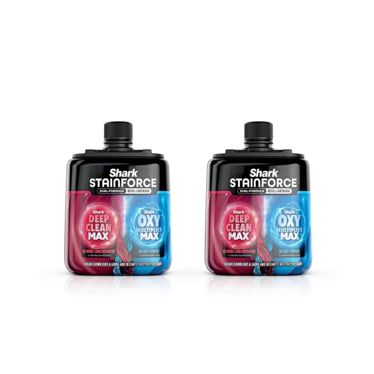 Lot de deux recharges de solution nettoyante pour détacheur StainForce